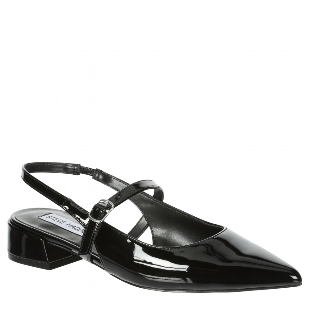 Steve Madden Black Patent Leather Flats